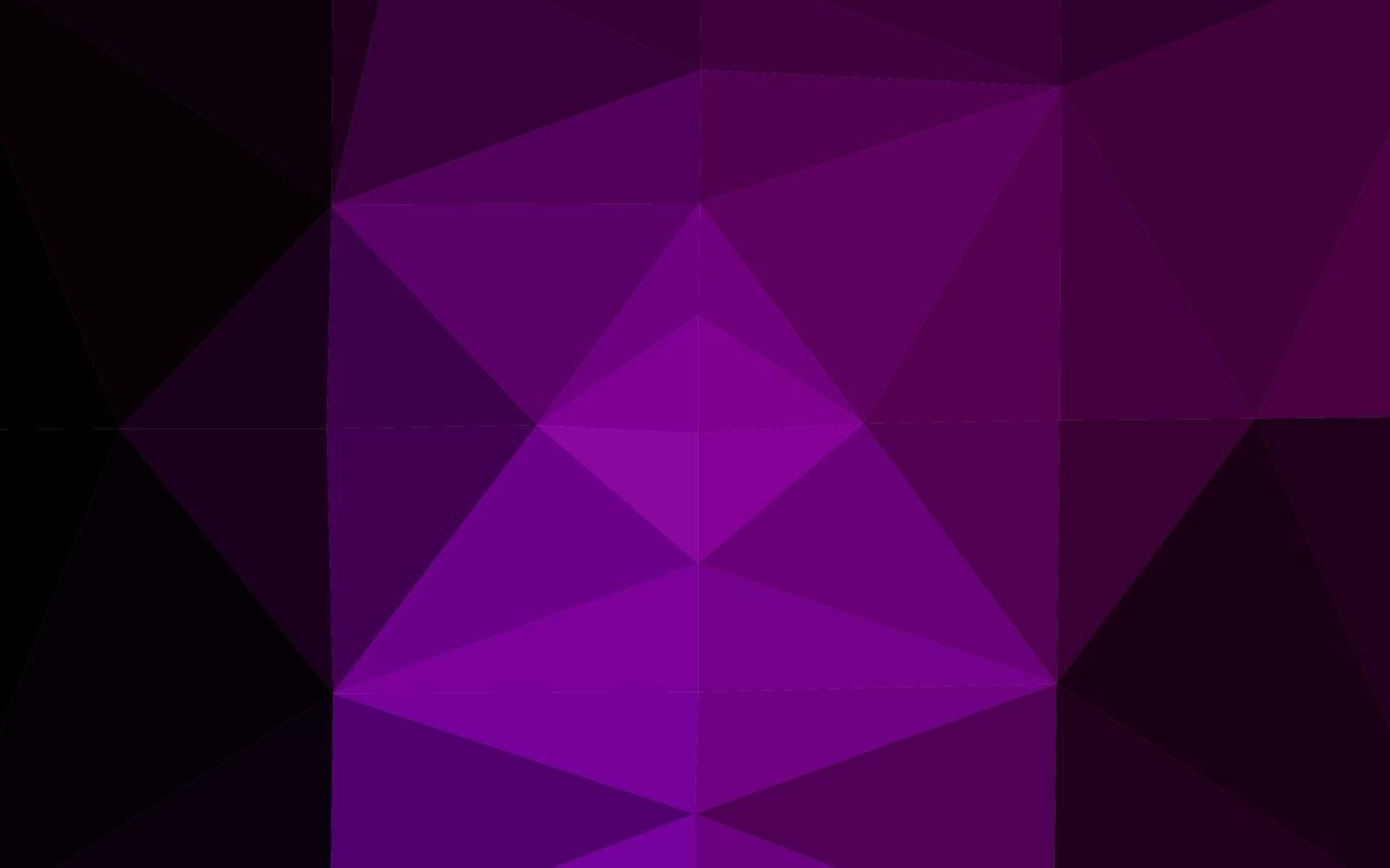 modello di mosaico triangolo vettoriale viola scuro.