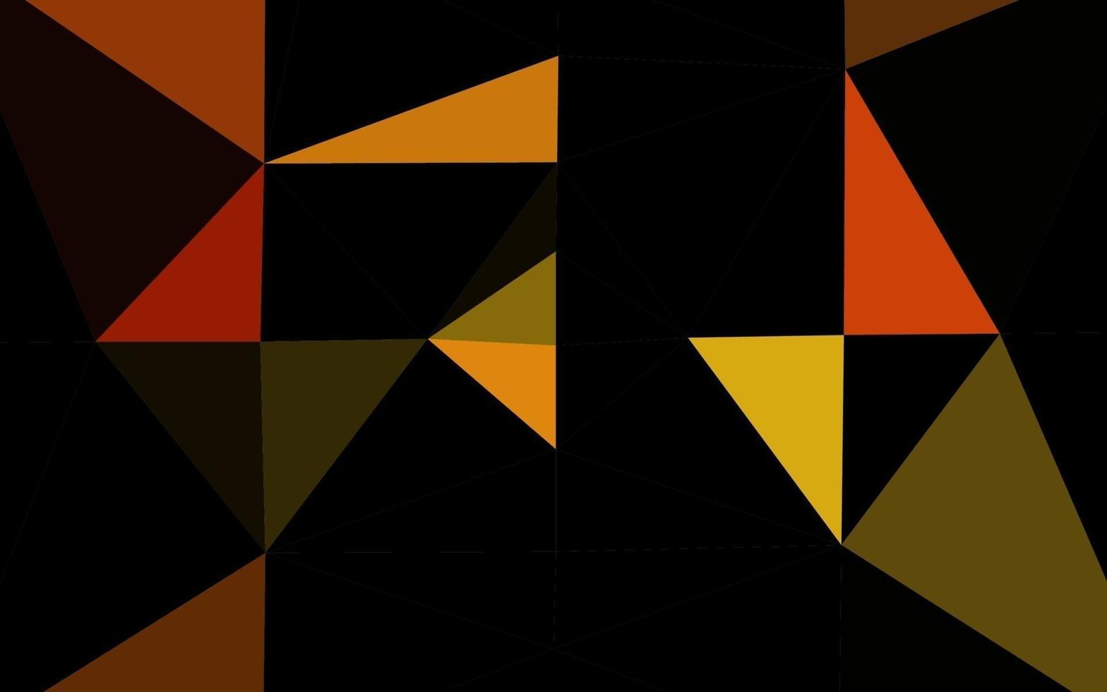 sfondo astratto poligono vettoriale giallo chiaro, arancione.