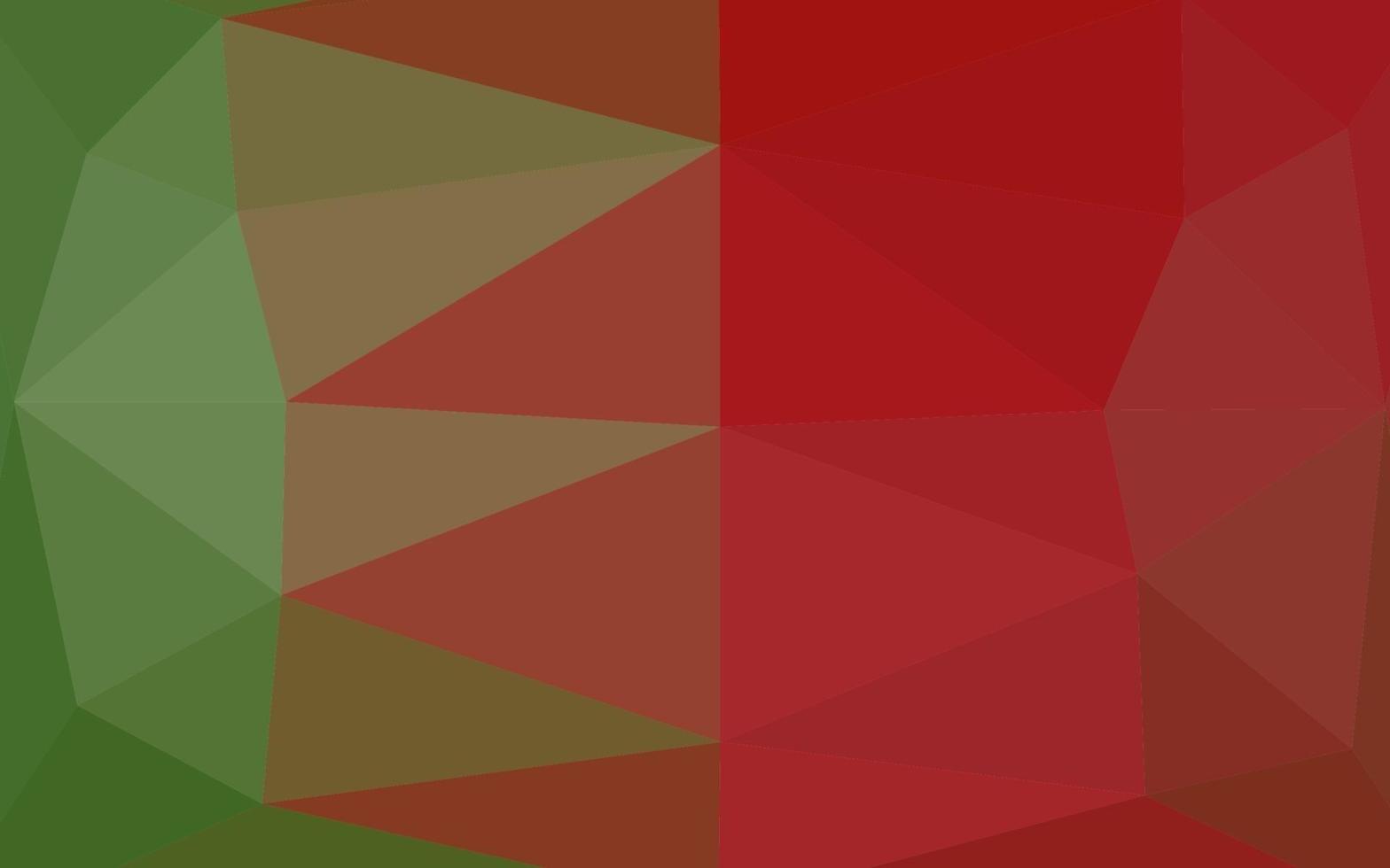 sfondo astratto poligono vettoriale verde chiaro, rosso.