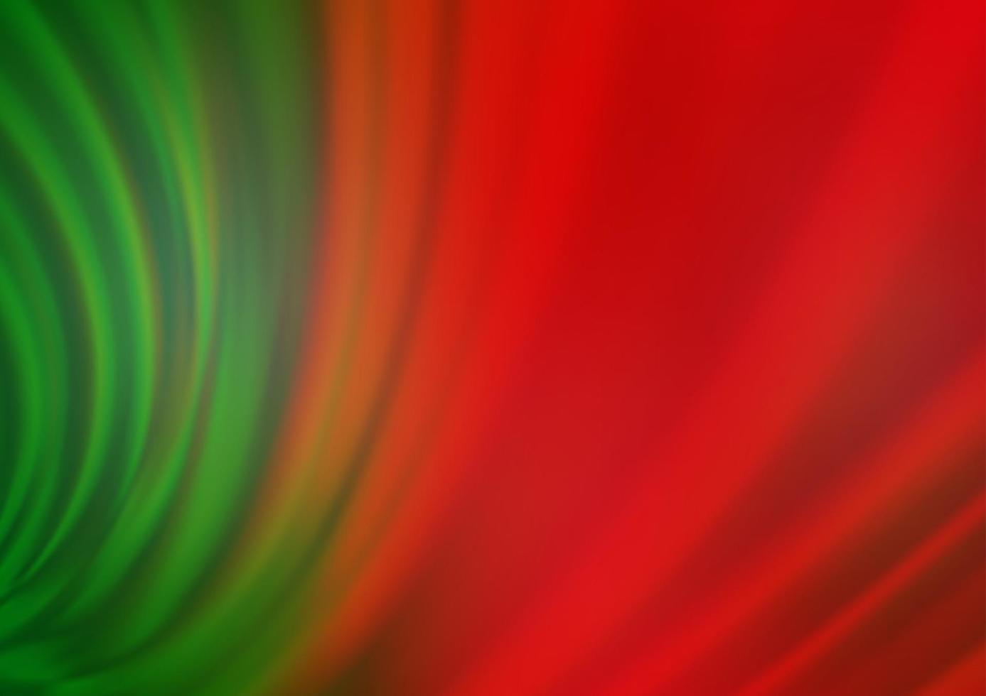 verde chiaro, rosso vettoriale sfocato brillare sfondo astratto.