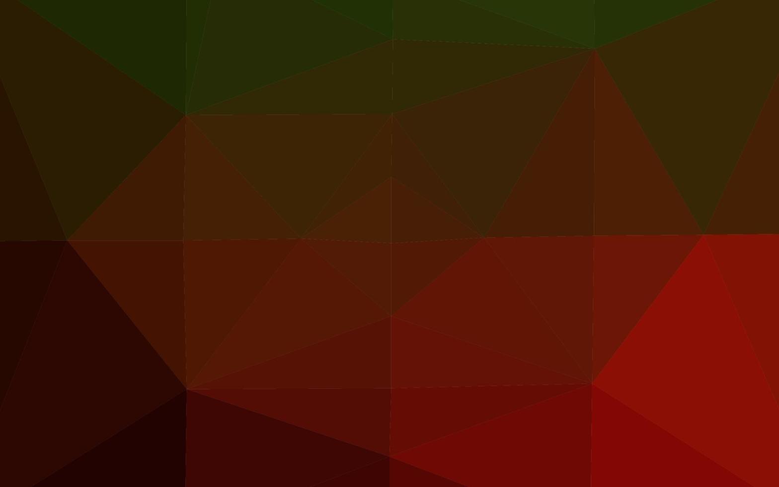 modello di mosaico astratto di vettore verde scuro, rosso.