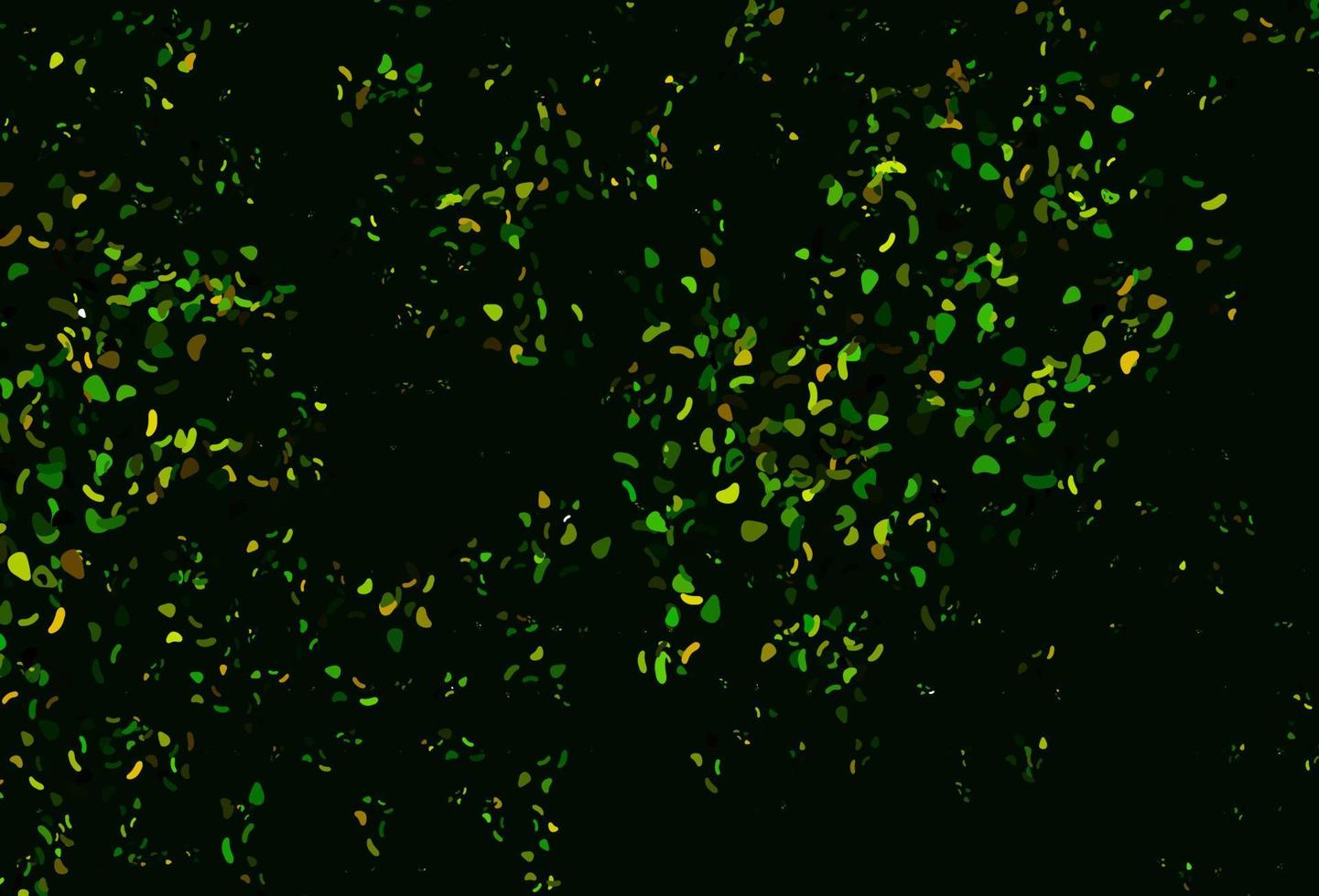 modello vettoriale verde chiaro, giallo con forme di memphis.