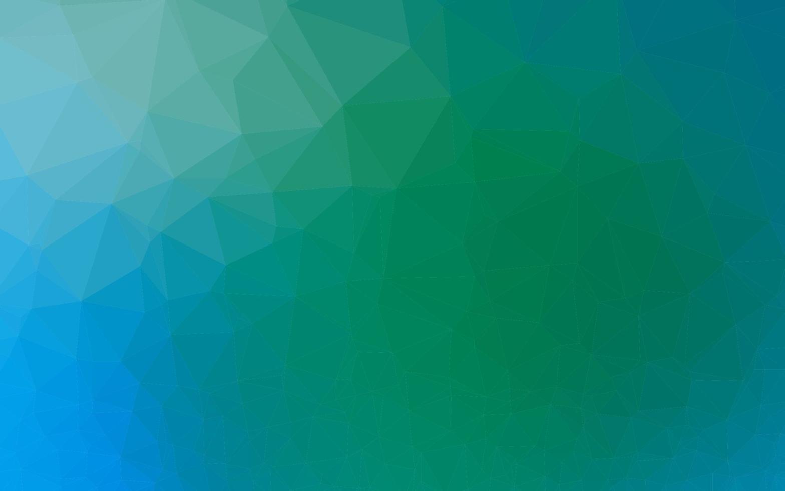 copertina poligonale astratta di vettore azzurro, verde.