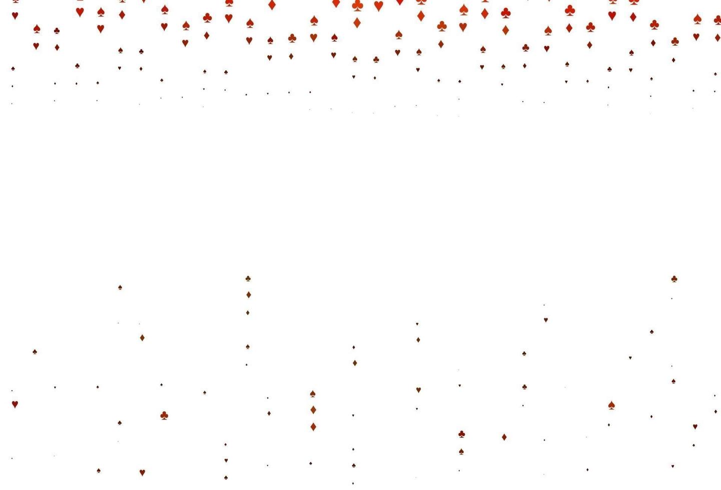 sfondo vettoriale arancione chiaro con segni di carte.
