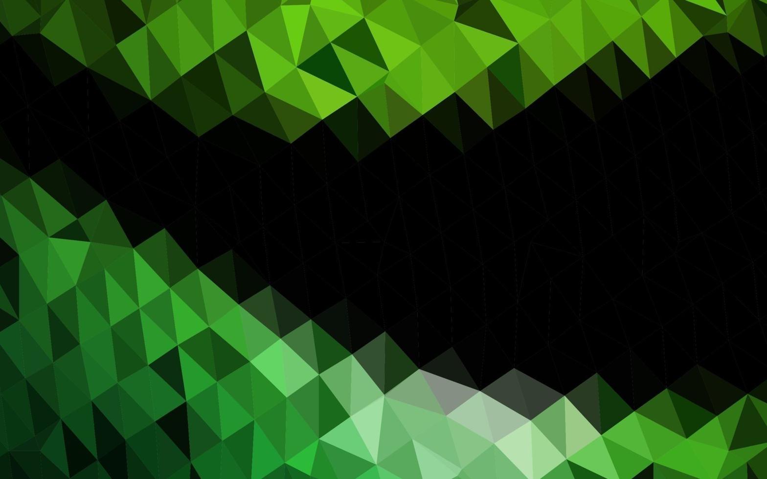 sfondo astratto mosaico vettoriale verde chiaro.