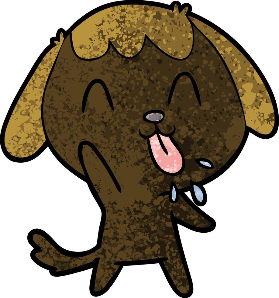 cane simpatico cartone animato vettore