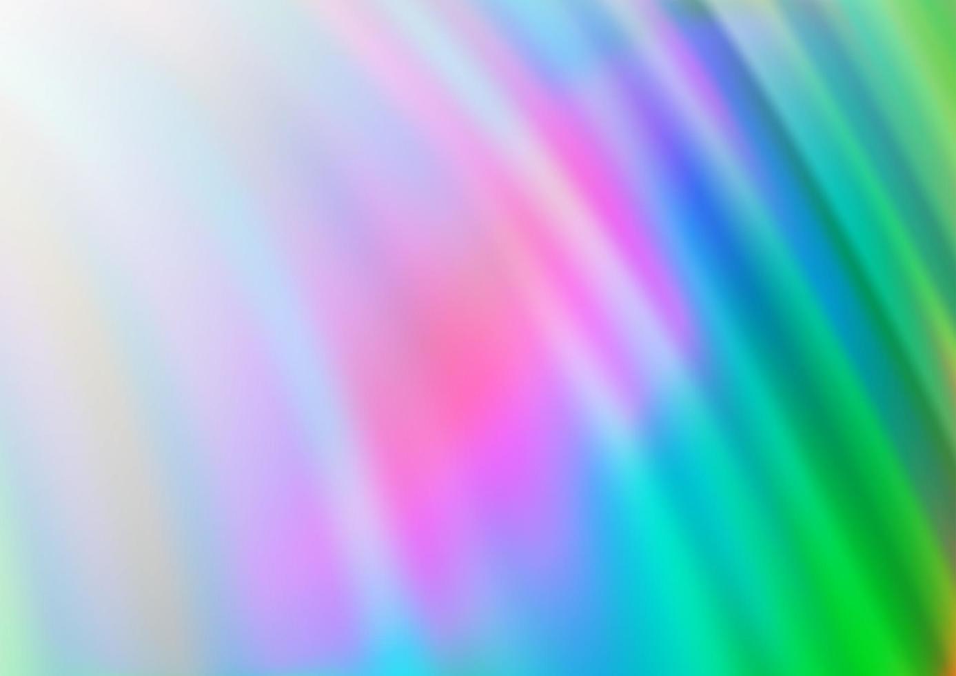 luce multicolore, modello vettoriale arcobaleno con nastri piegati.