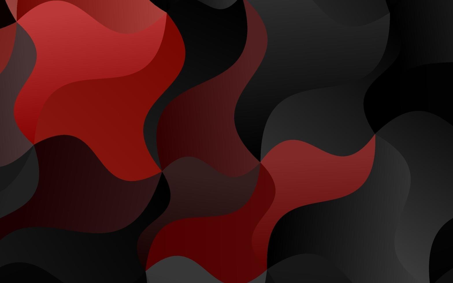sfondo vettoriale rosso scuro con cerchi curvi.