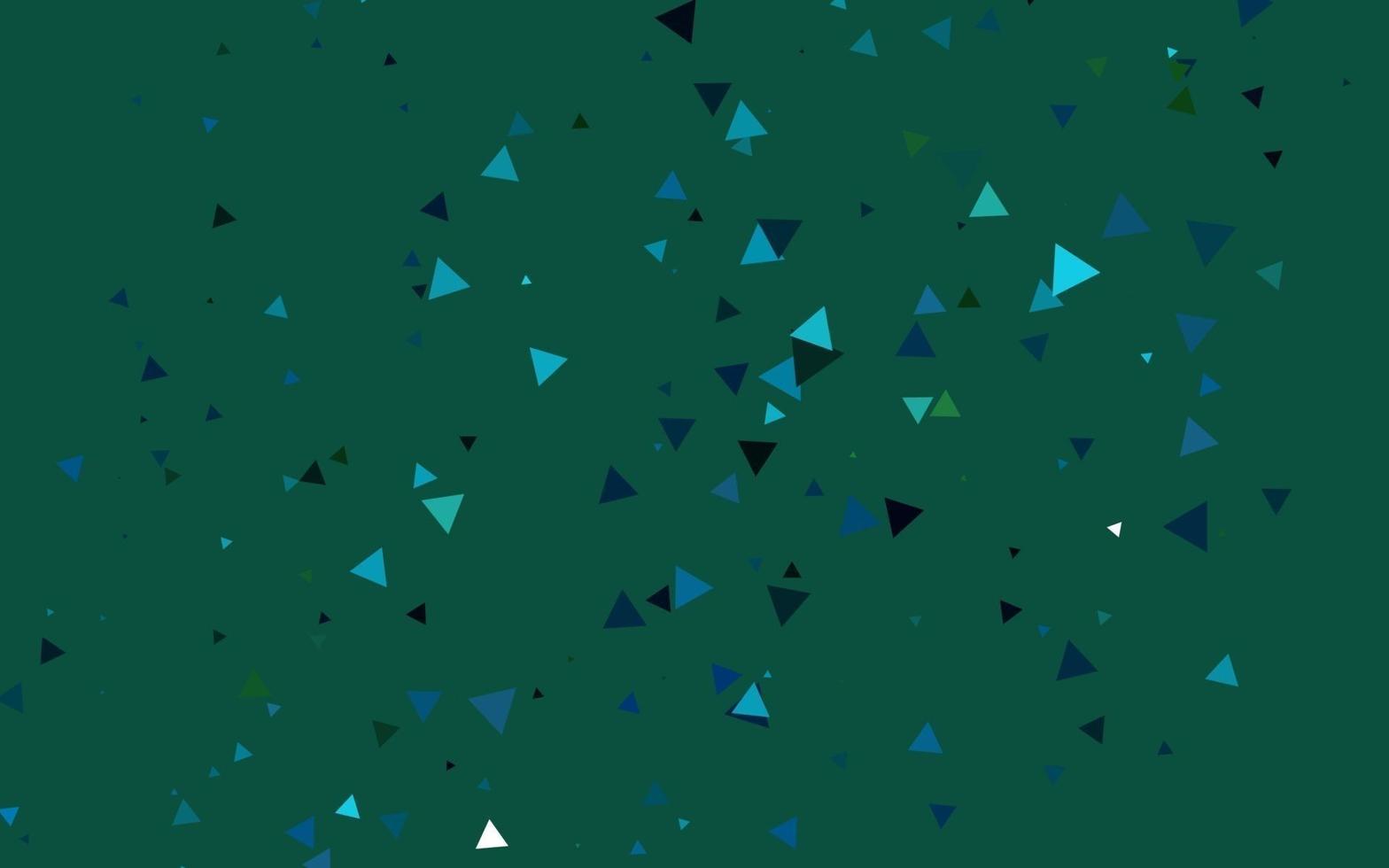 layout vettoriale azzurro, verde con linee, triangoli.