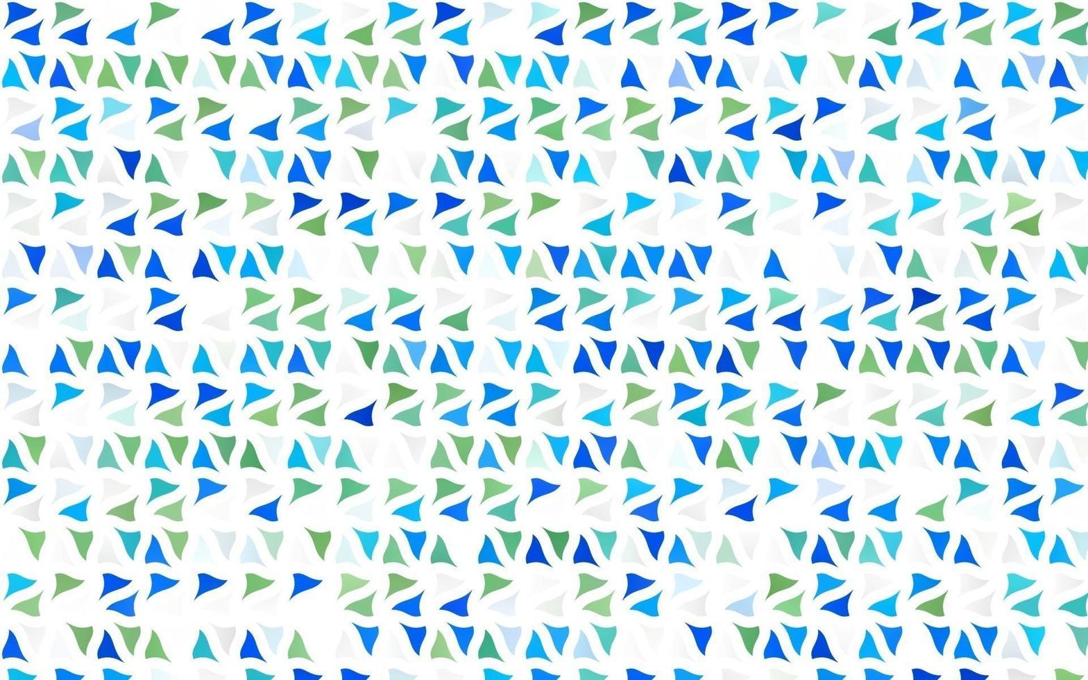 texture vettoriale blu chiaro, verde in stile triangolare.