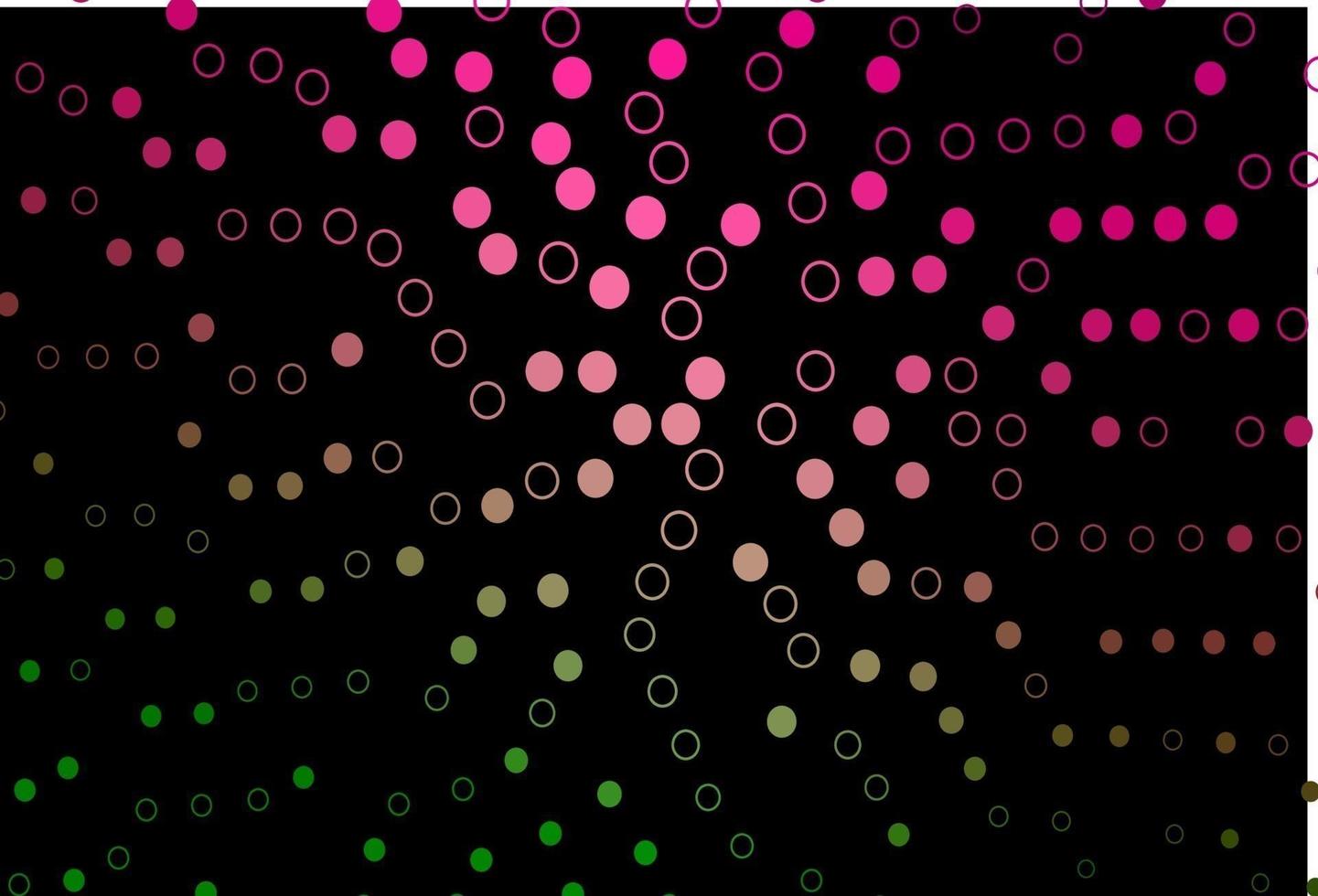 modello vettoriale rosa scuro, verde con cerchi.