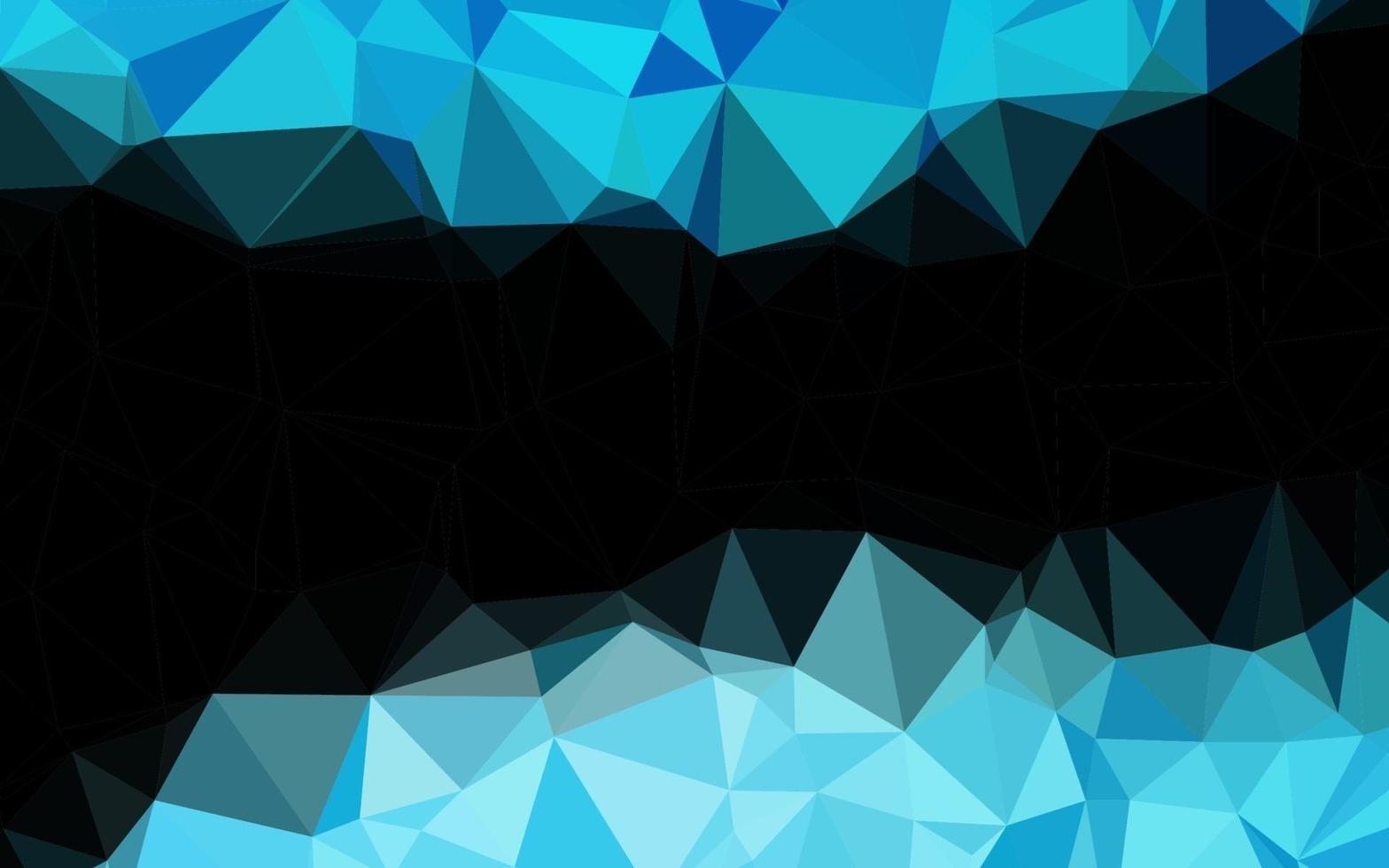 modello di mosaico triangolo vettoriale blu chiaro.