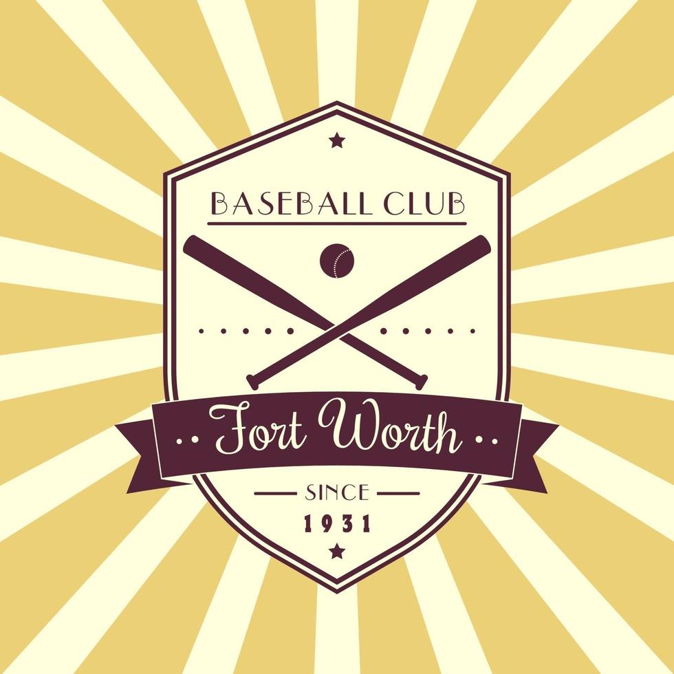 baseball Vintage ▾ emblema, logo, maglietta design vettore