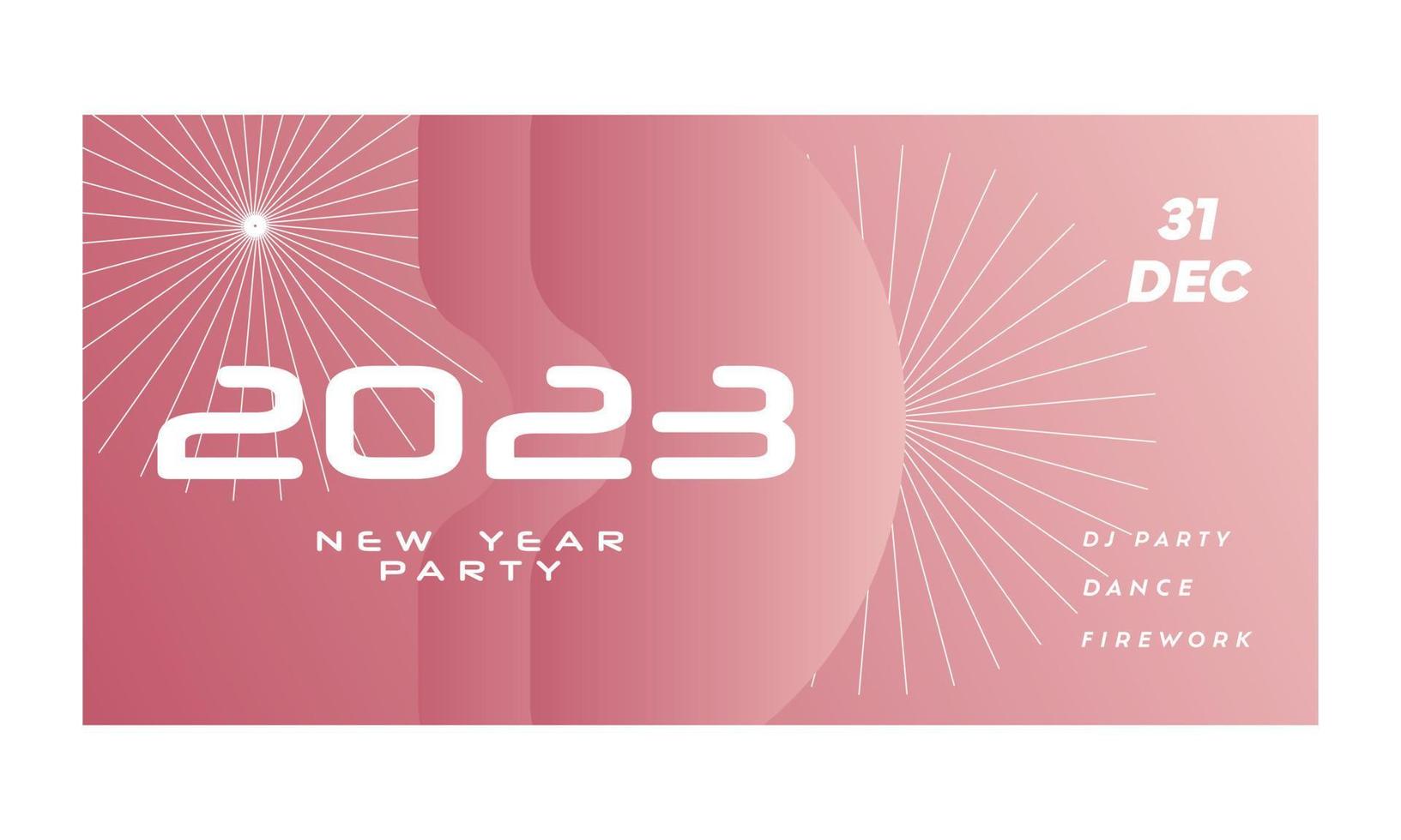 astratto 2023 nuovo anno festa bandiera sfondo vettore