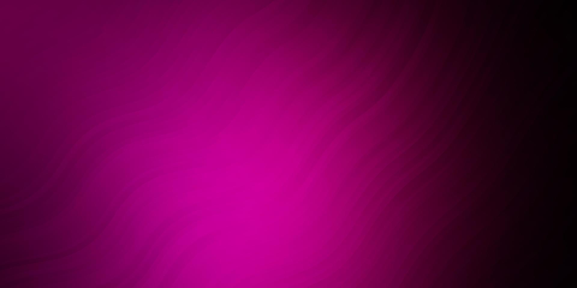 sfondo vettoriale rosa scuro con curve.