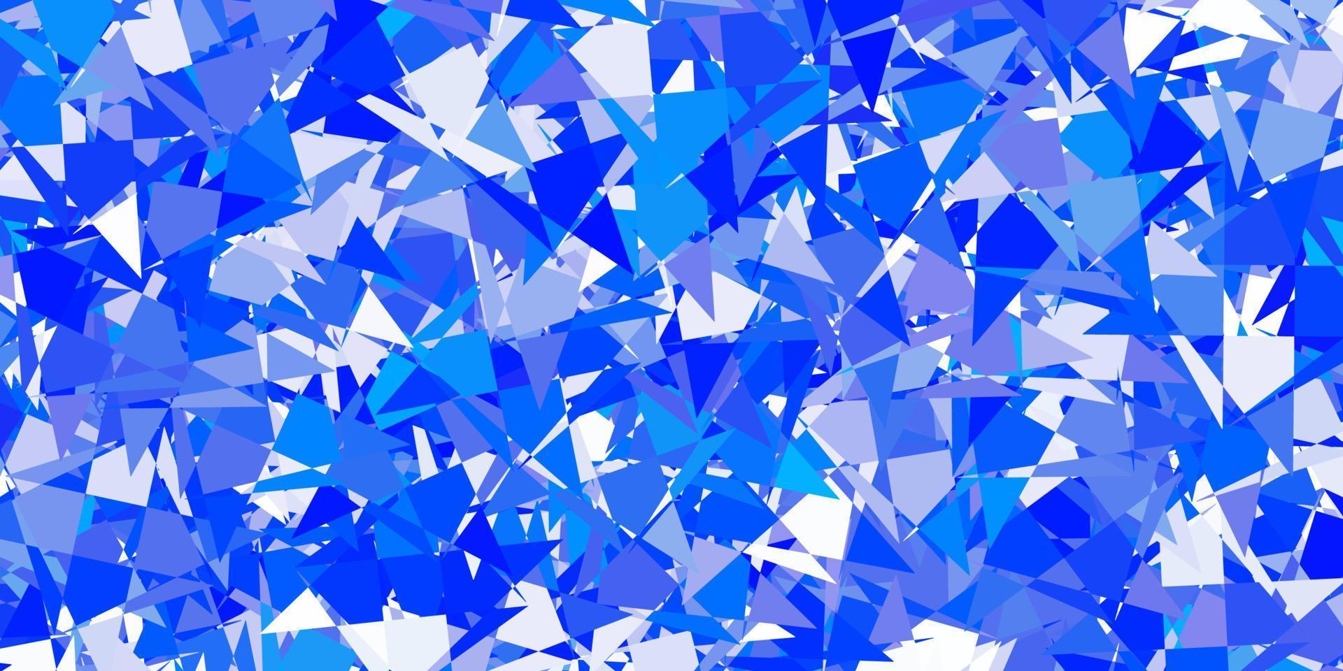 modello vettoriale azzurro con forme triangolari.
