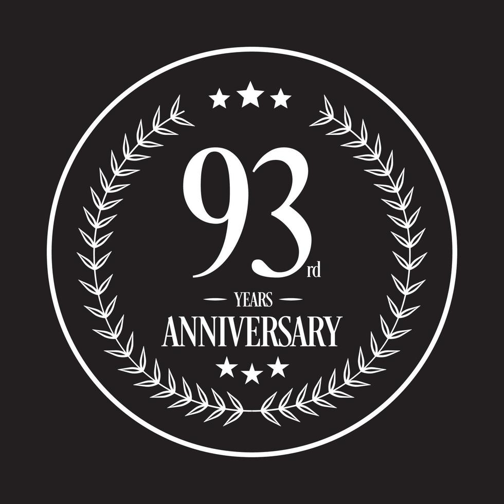 lusso anniversario logo illustrazione vettore. gratuito vettore illustrazione