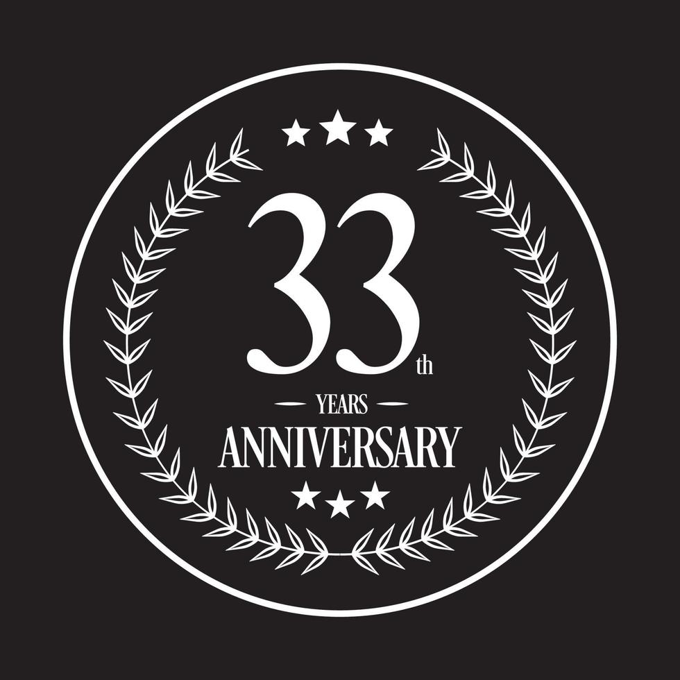 lusso anniversario logo illustrazione vettore. gratuito vettore illustrazione