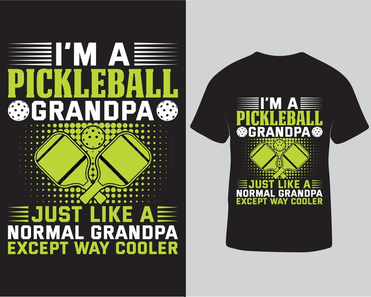 io sono un' pickleball Nonno maglietta design. tipografia vettore svg maglietta design modello professionista Scarica