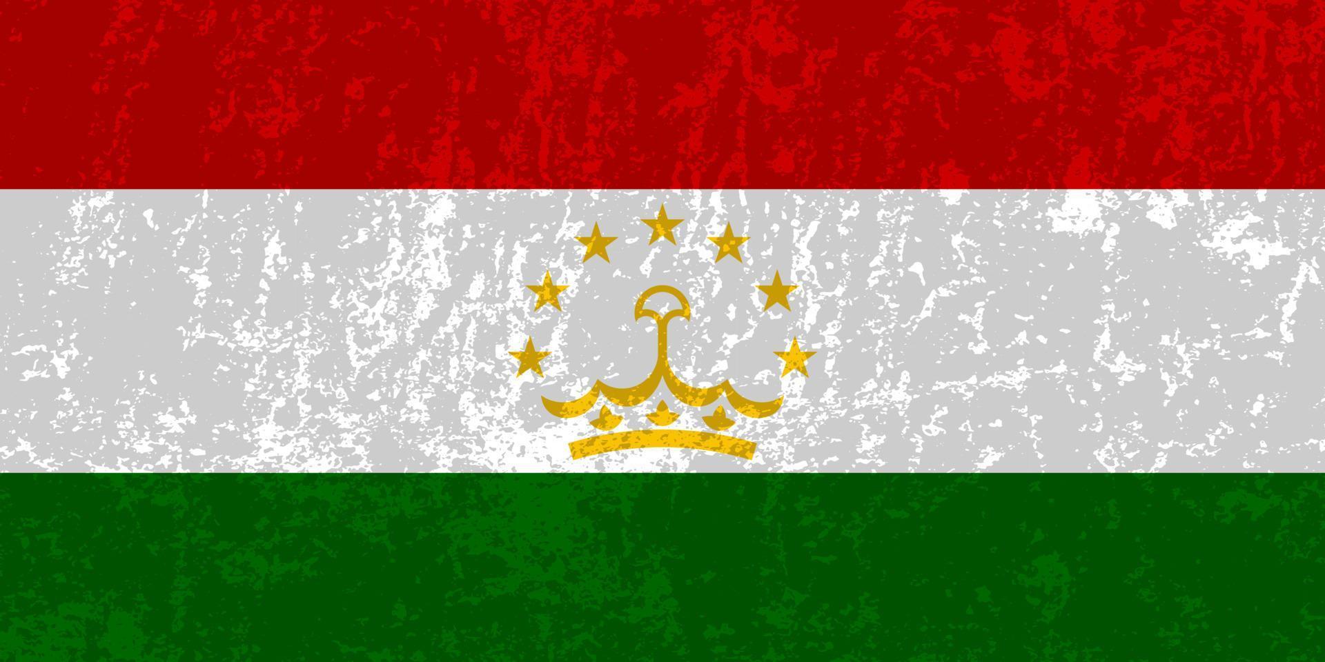 bandiera del tagikistan, colori ufficiali e proporzione. illustrazione vettoriale. vettore
