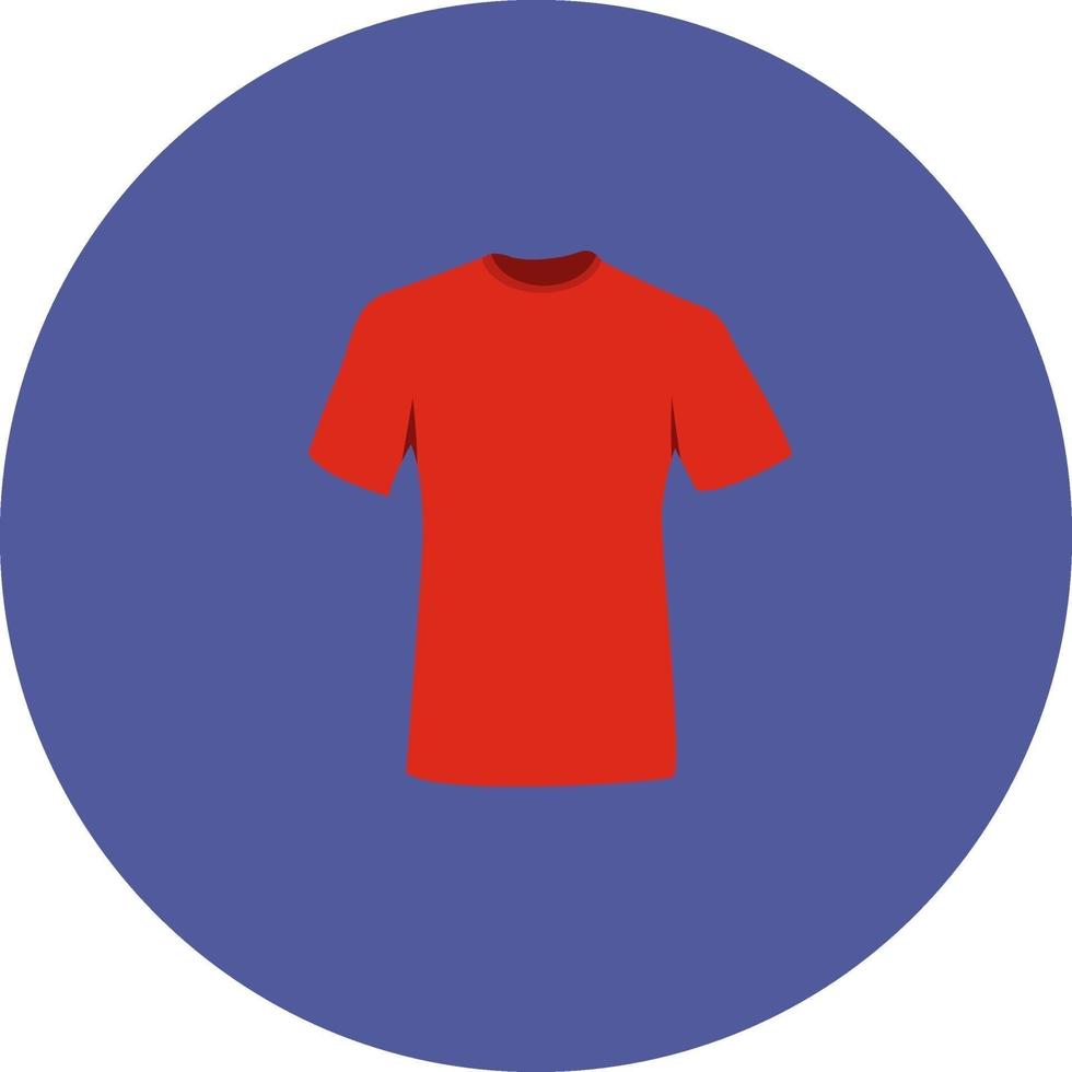 rosso maglietta, illustrazione, vettore su un' bianca sfondo.