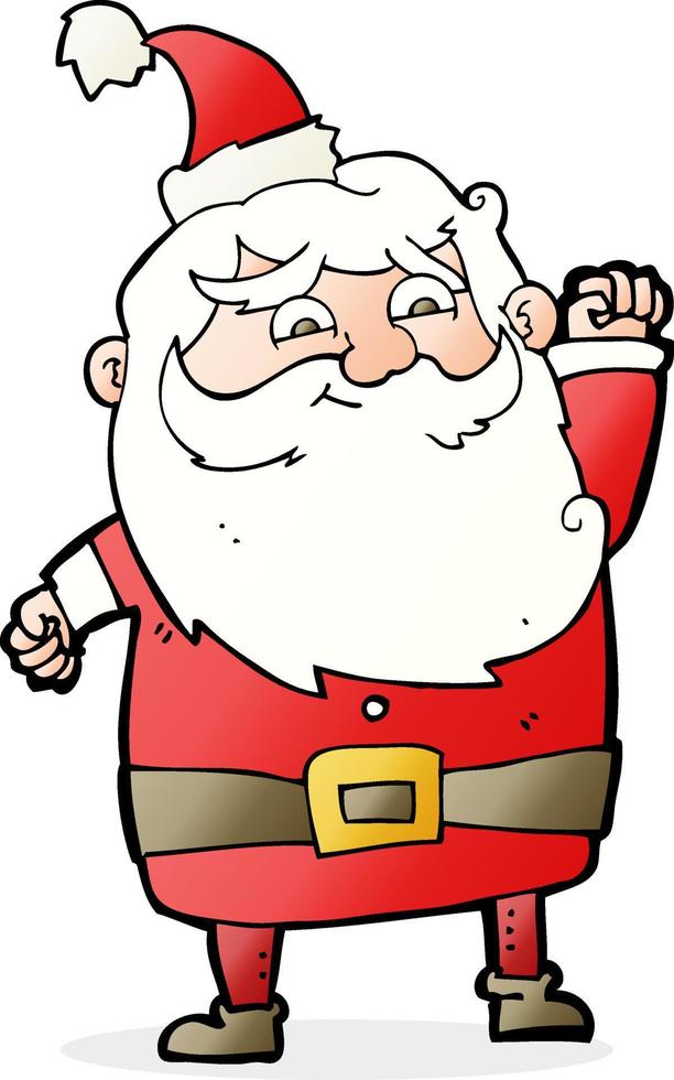 babbo natale cartone animato vettore