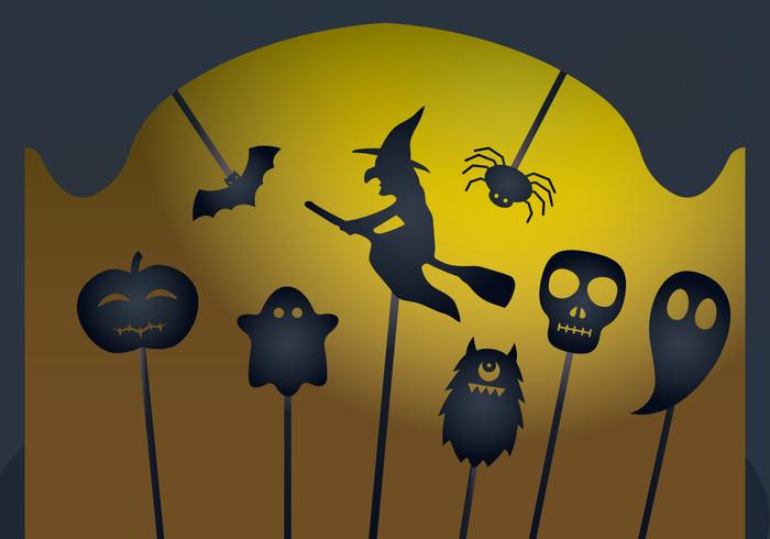 Vettori di Halloween Shadow Puppet