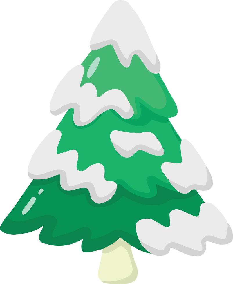 mano disegnato Natale albero illustrazione vettore