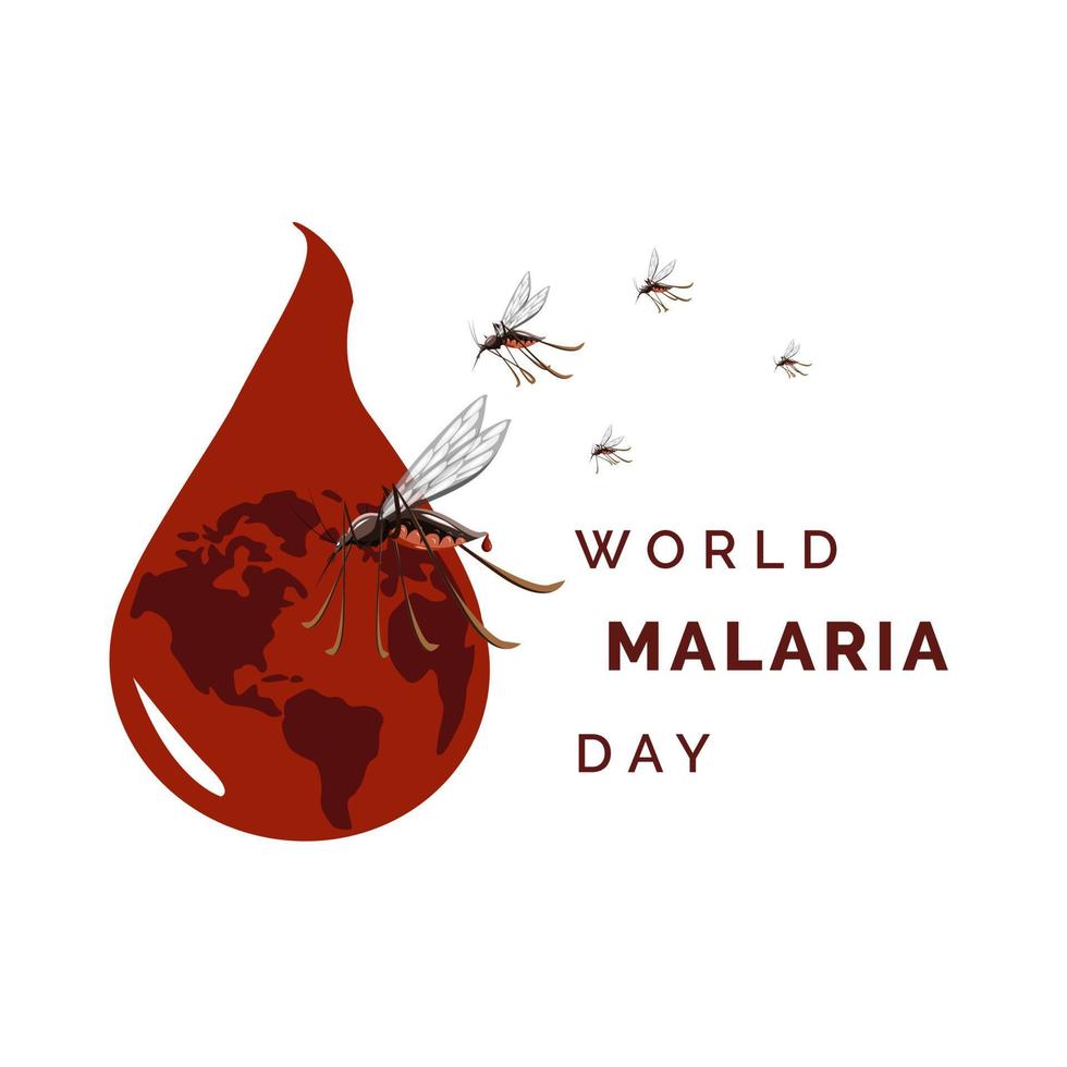 vettore della giornata mondiale della malaria