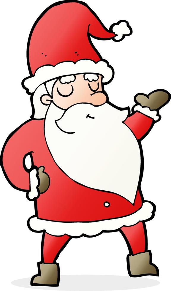 babbo natale cartone animato vettore