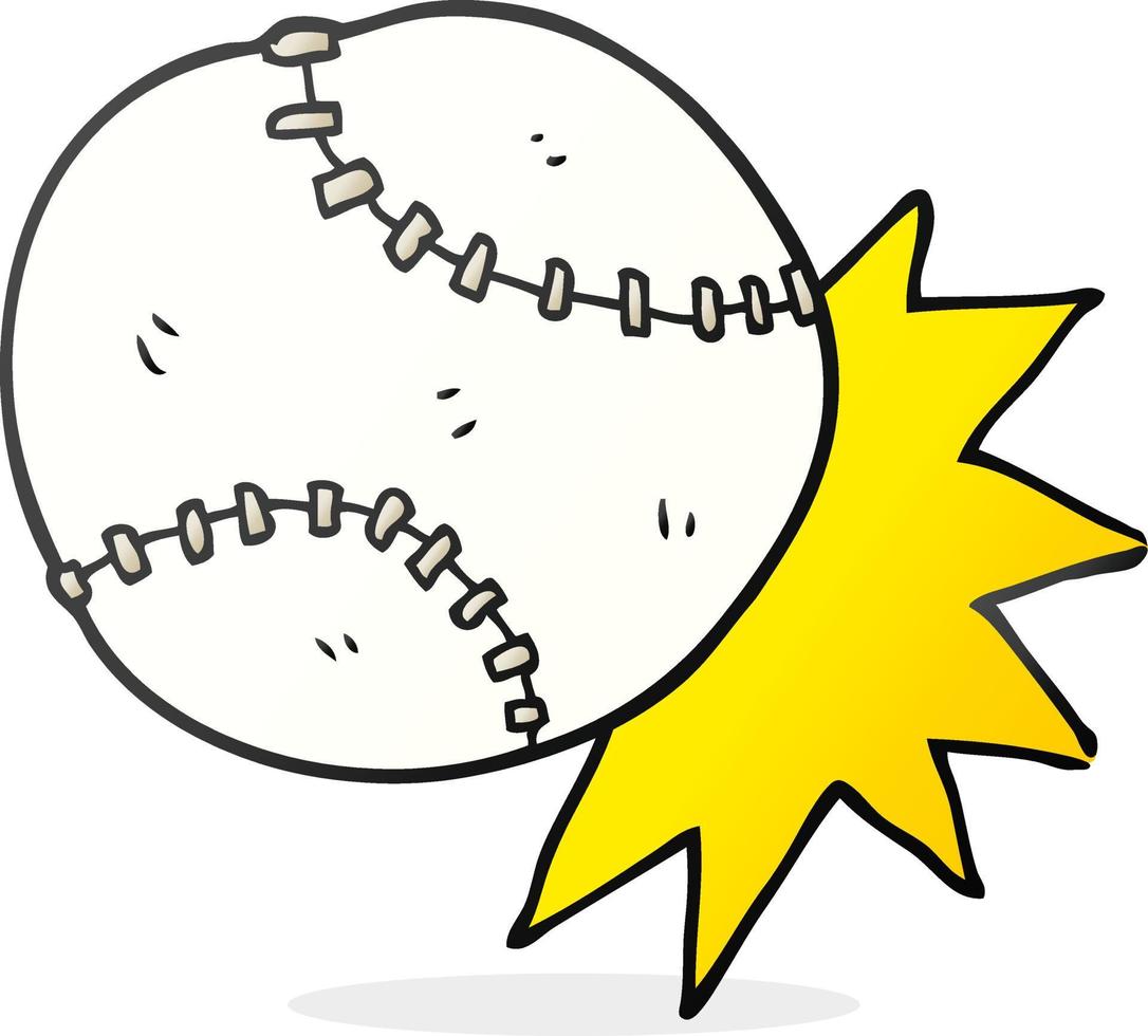 cartone animato baseball palla vettore