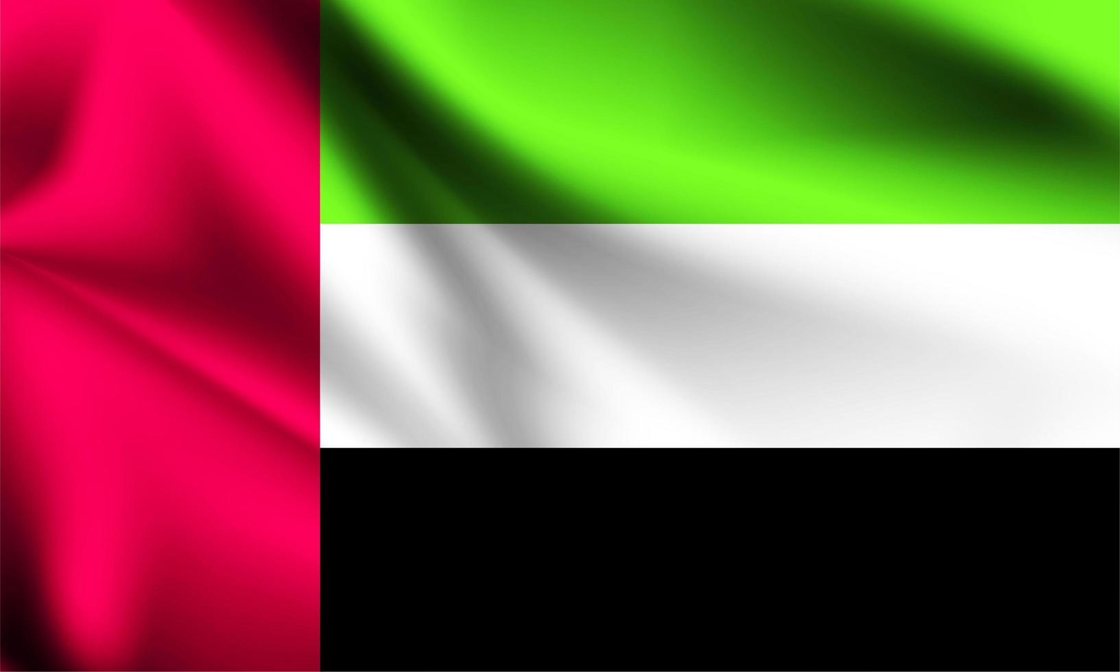 Bandiera degli Emirati Arabi Uniti vettore