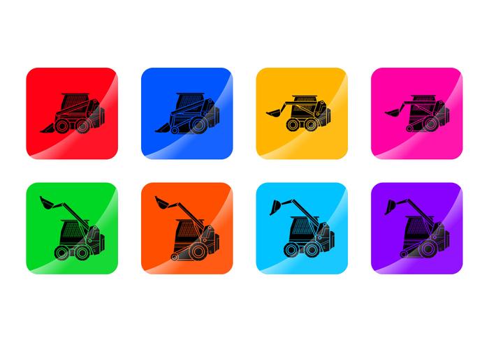 Skid Steer Icon Vector