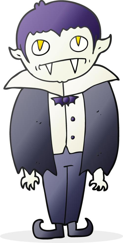 cartone animato vampiro ragazzo vettore