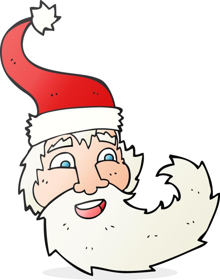 cartone animato Santa Claus ridendo vettore