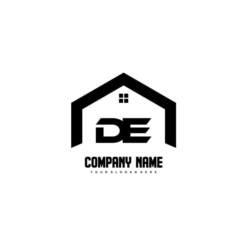 de iniziale lettere logo design vettore per costruzione, casa, vero proprietà, costruzione, proprietà.