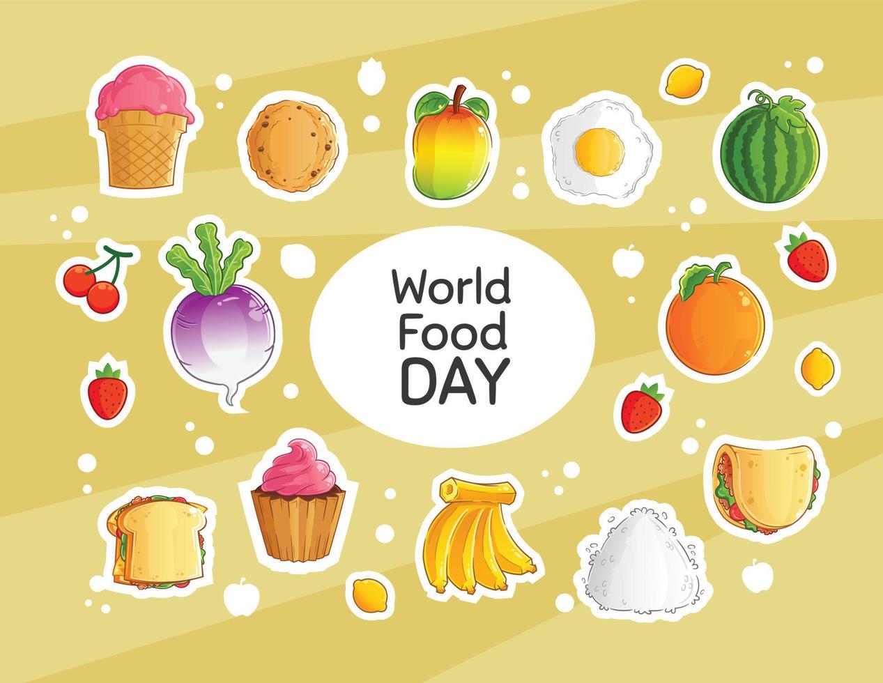 giornata mondiale dell'alimentazione vettore