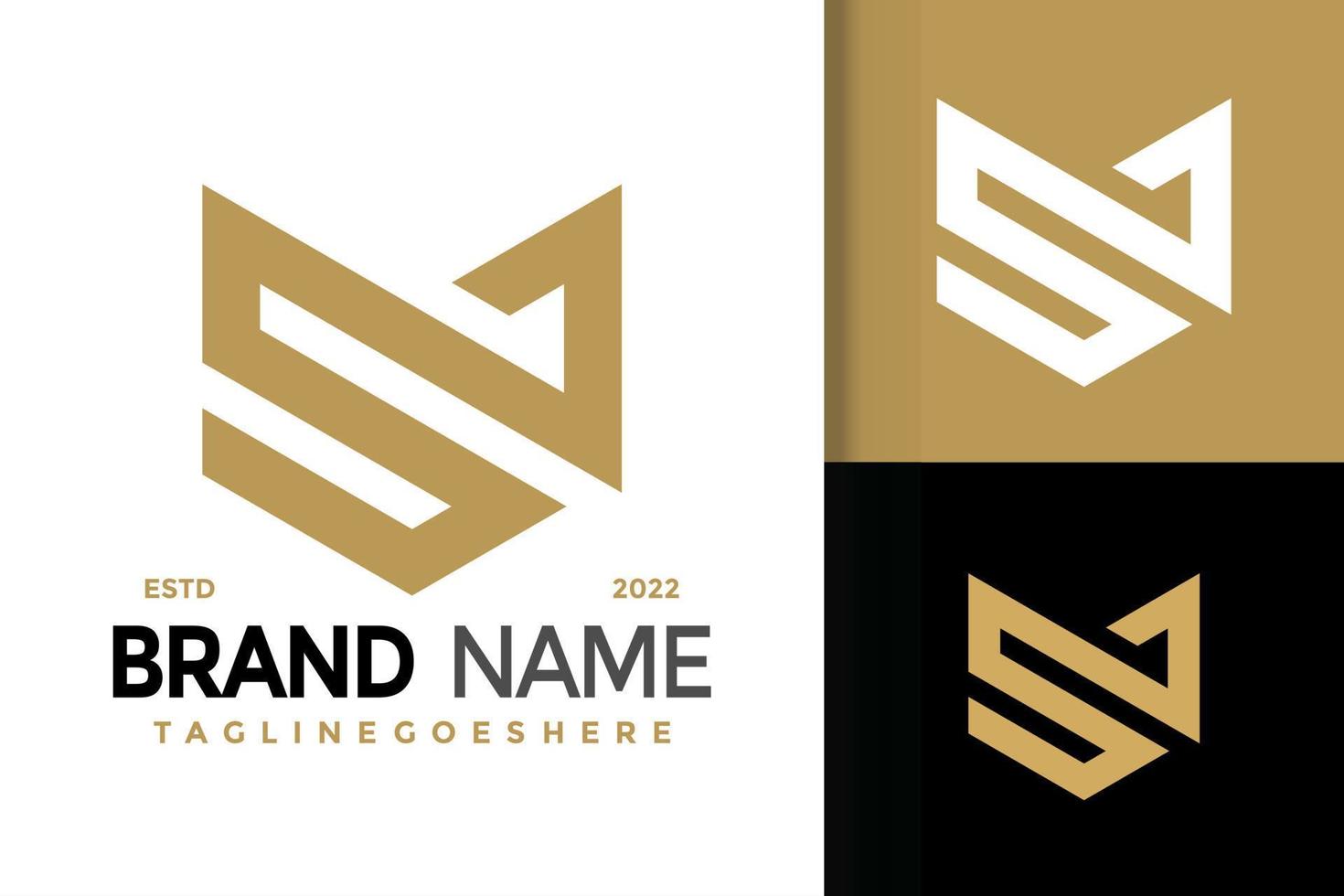 S lettera scudo azienda logo disegno, marca identità loghi vettore, moderno logo, logo disegni vettore illustrazione modello