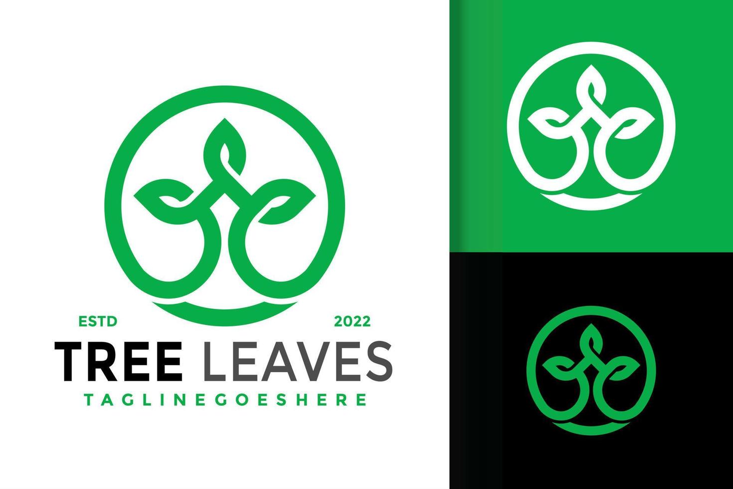 albero natura foglia azienda logo disegno, marca identità loghi vettore, moderno logo, logo disegni vettore illustrazione modello