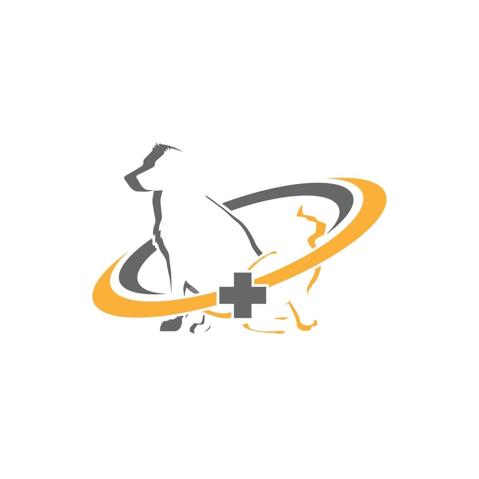 vettore logo per veterinario clinica logo