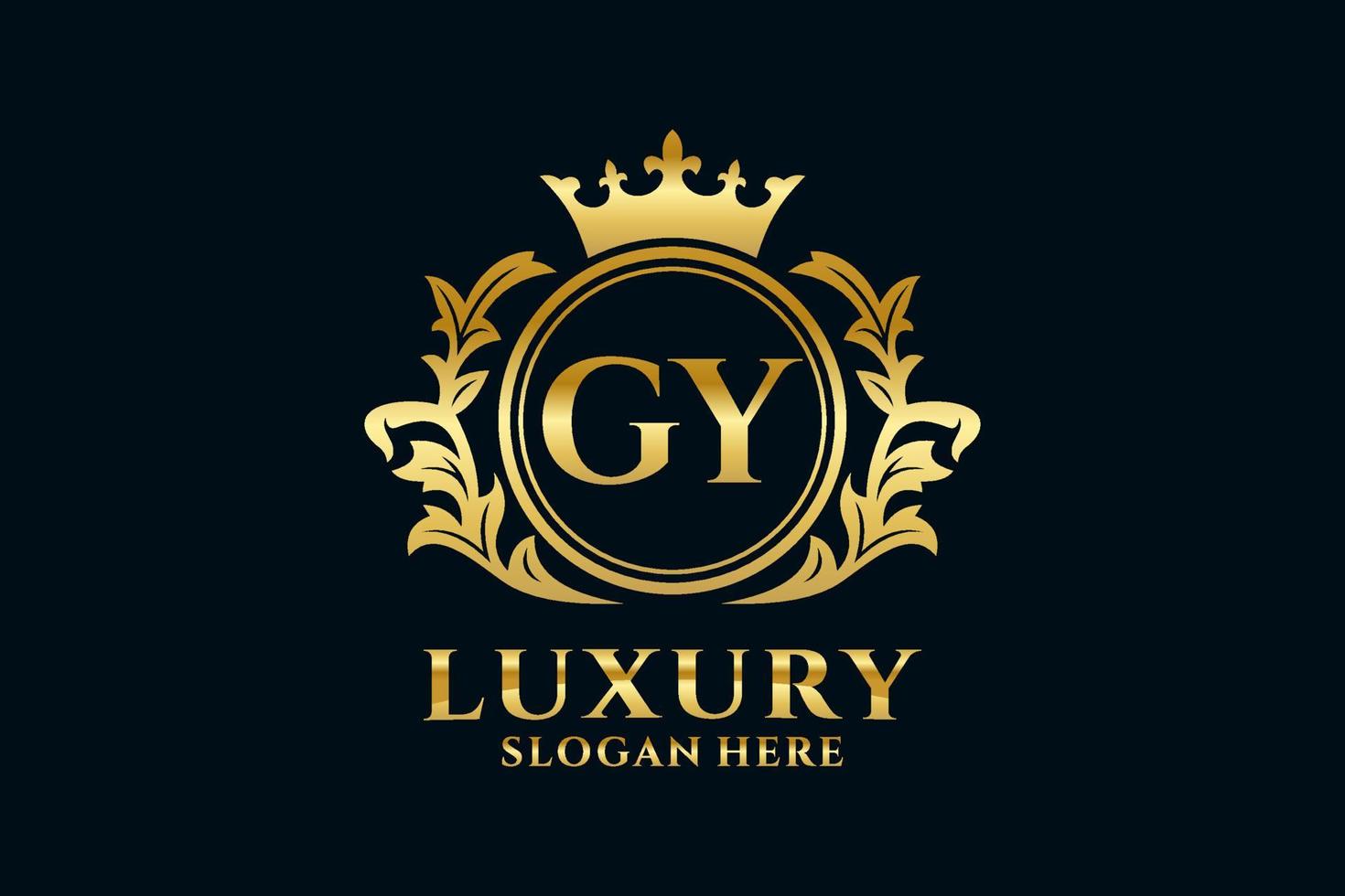 iniziale gy lettera reale lusso logo modello nel vettore arte per lussuoso il branding progetti e altro vettore illustrazione.