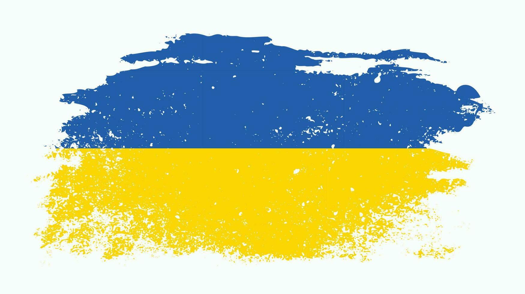 sbiadito grunge struttura Ucraina bandiera design vettore