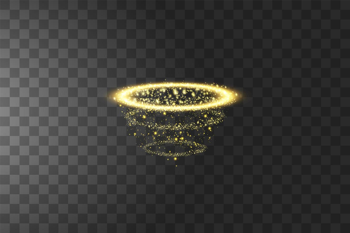 anelli d'oro aureola angelo vettore