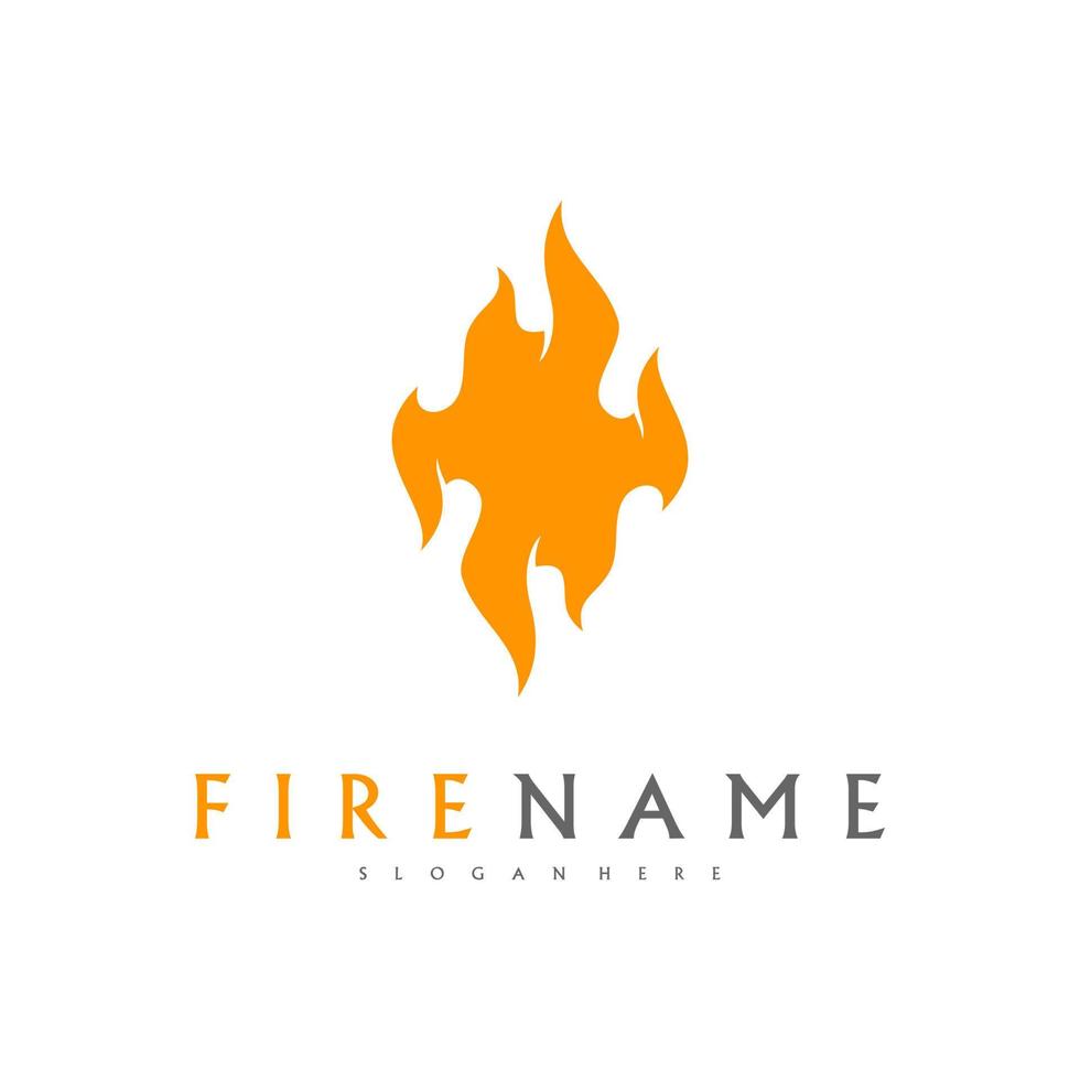 fuoco fiamme, fuoco logo design ispirazione vettore icone