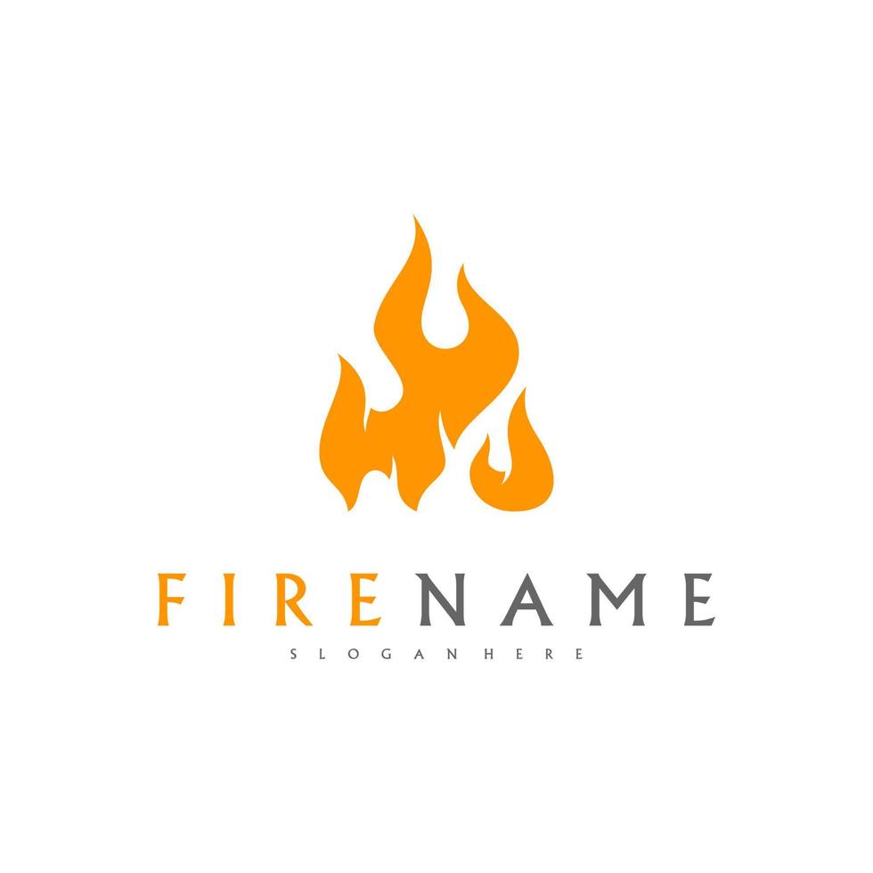 fuoco fiamme, fuoco logo design ispirazione vettore icone