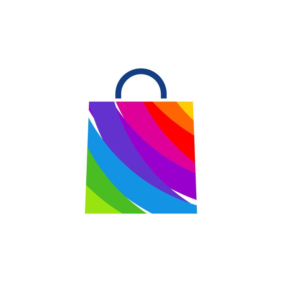 colorato negozio Borsa logo modello design vettore, emblema, design concetto, creativo simbolo, icona vettore
