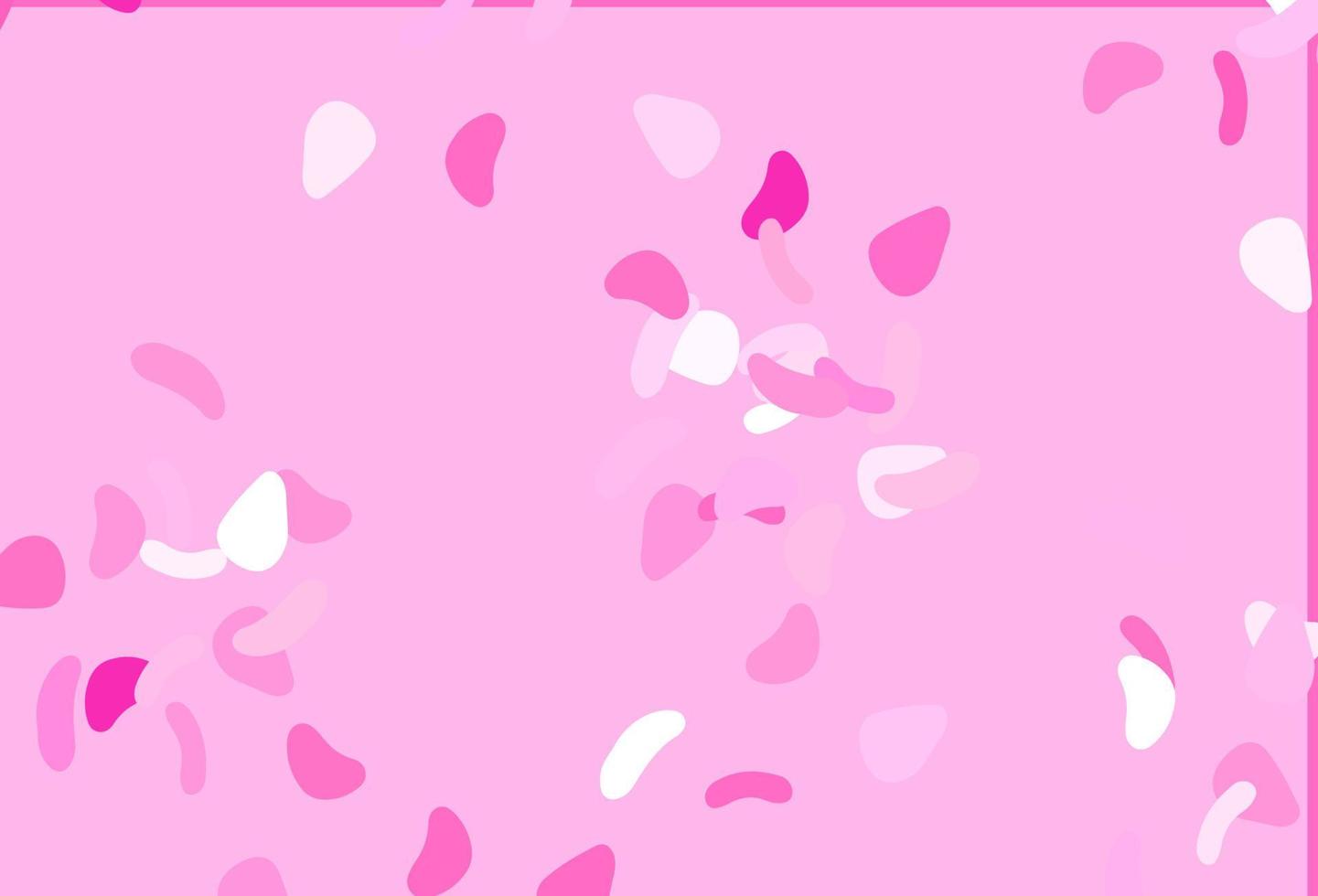 trama vettoriale rosa chiaro con forme casuali.