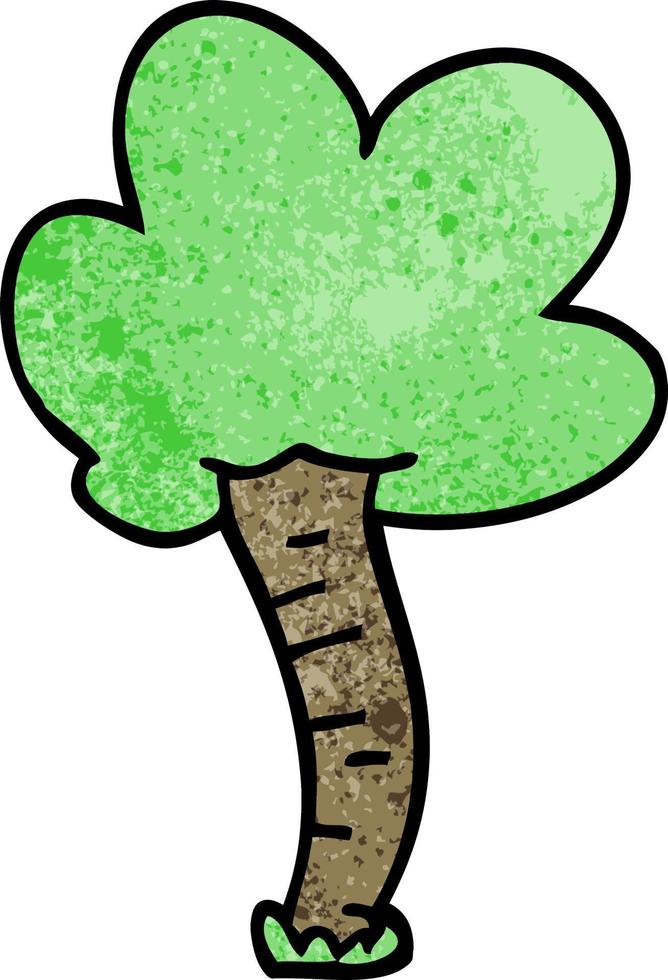 albero di doodle dei cartoni animati vettore