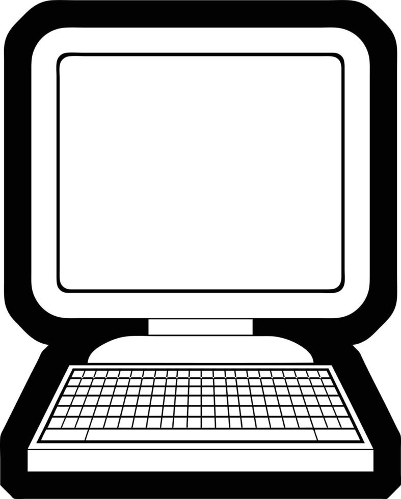 vettore icona illustrazione di un' computer