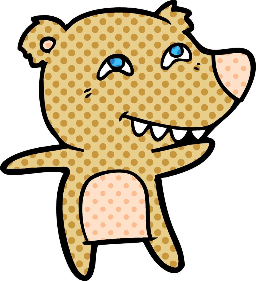 orso cartone animato personaggio vettore